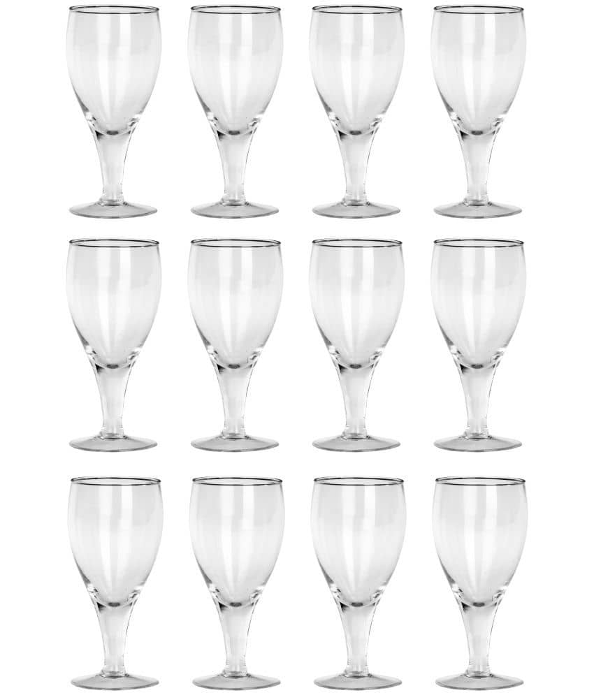 Somil Wine  Glasses Set,  180 ML - (Pack Of 12)