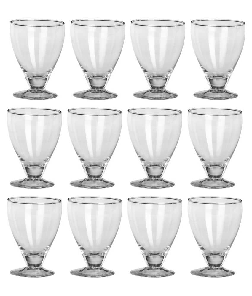 Somil Wine  Glasses Set,  250 ML - (Pack Of 12)