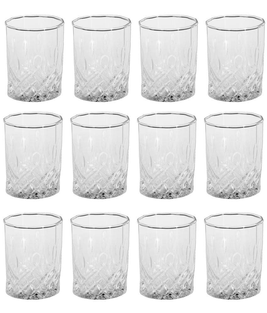     			Somil Whisky  Glasses Set,  200 ML - (Pack Of 12)