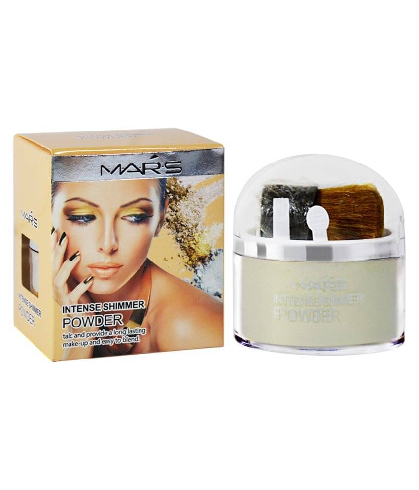 Mars White Color Intense Shimmer Powder With Laperla Kajal Mars White Color Intense Shimmer Powder With Laperla Kajal