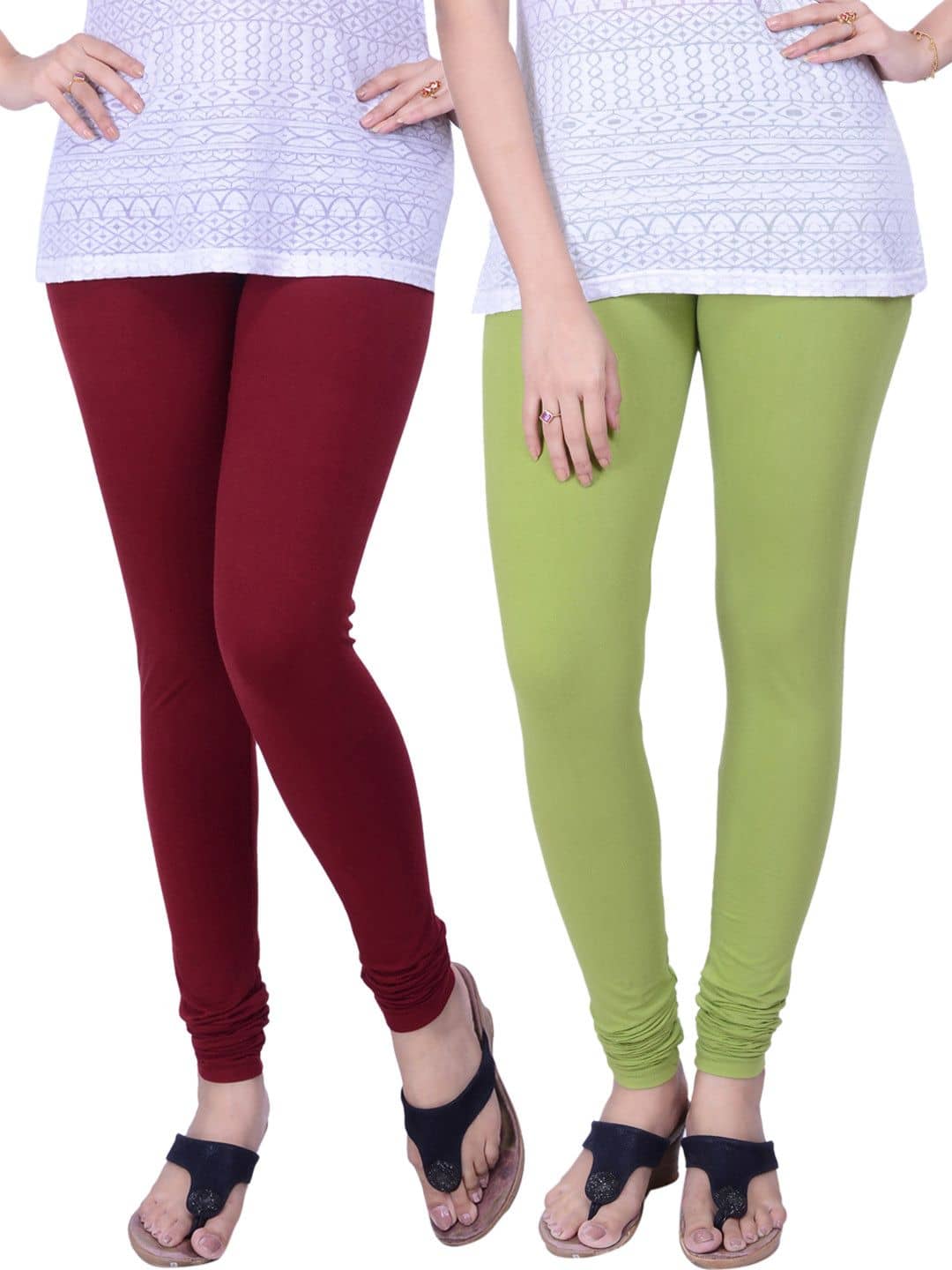Tcg Cotton Lycra Pack of 2 Leggings