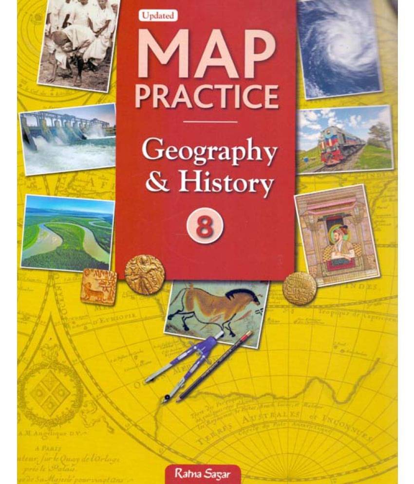     			Map Practice Geography & History (Latest NCERT Syllabus) Class - 8