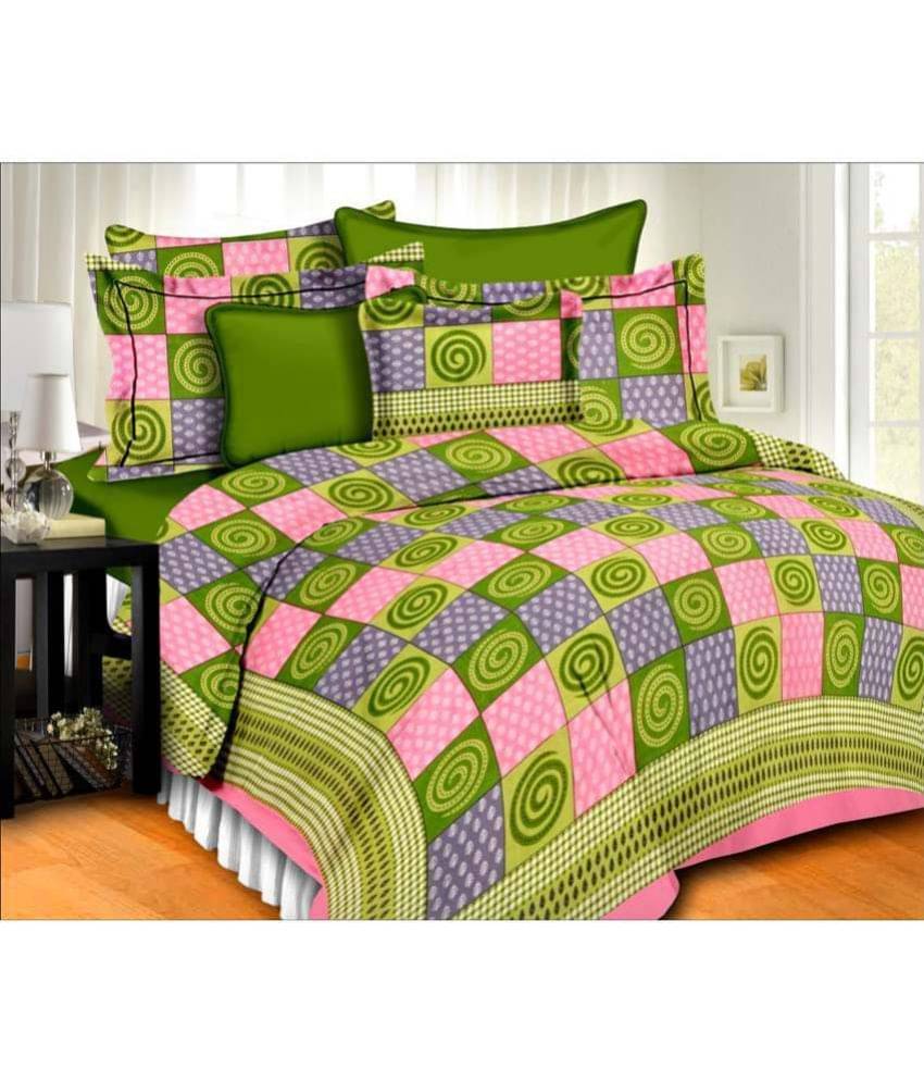 Uniqchoice Cotton Double Bedsheet ( Multicolor ) Uniqchoice Cotton Double Bedsheet ( Multicolor )