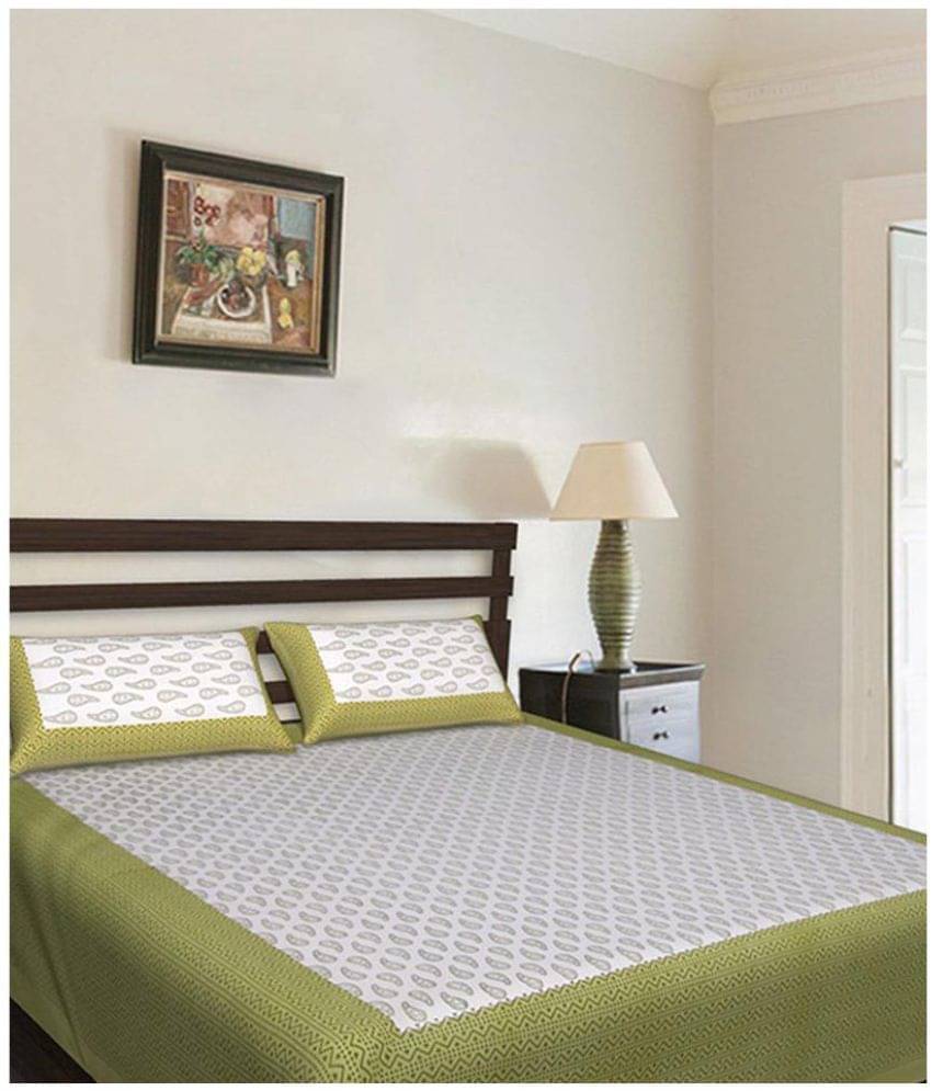     			Uniqchoice Cotton Double Bedsheet ( Multicolor )