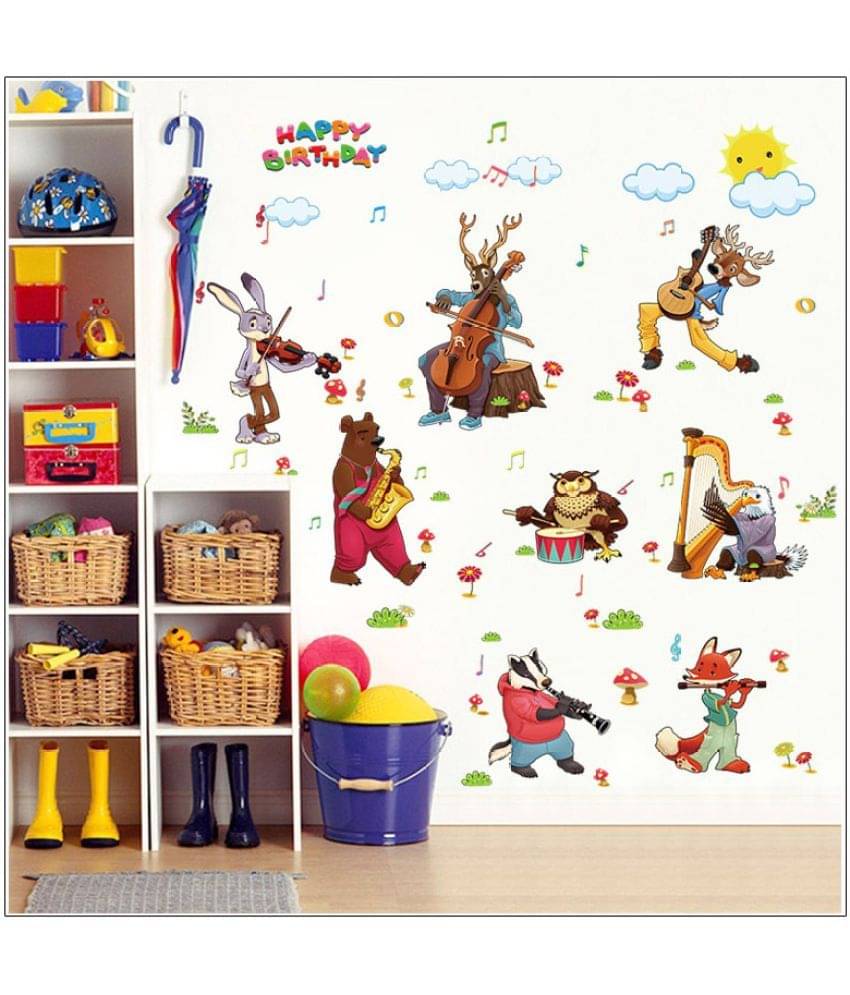     			Jaamso Royals Wall Sticker - Nature Design PVC Vinyl Multicolour Wall Sticker - Pack of 1