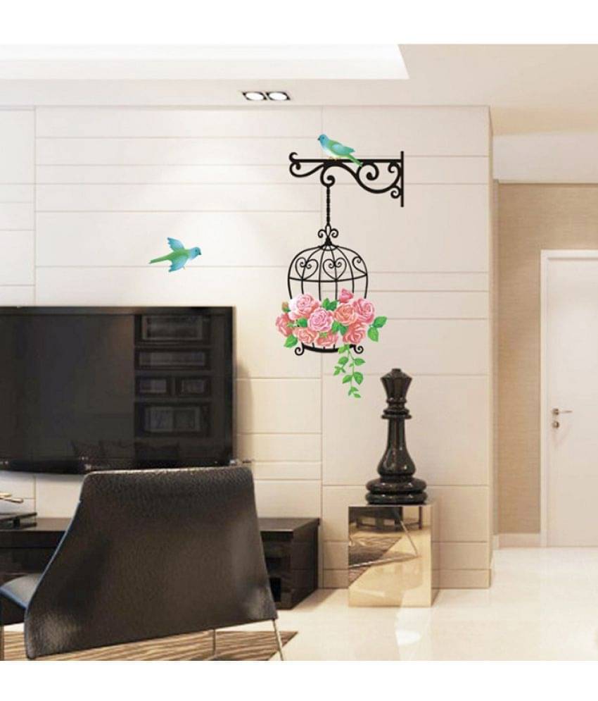 Jaamso Royals Wall Sticker - Nature Design PVC Vinyl Multicolour Wall Sticker - Pack of 1 Jaamso Royals Wall Sticker - Nature Design PVC Vinyl Multicolour Wall Sticker - Pack of 1