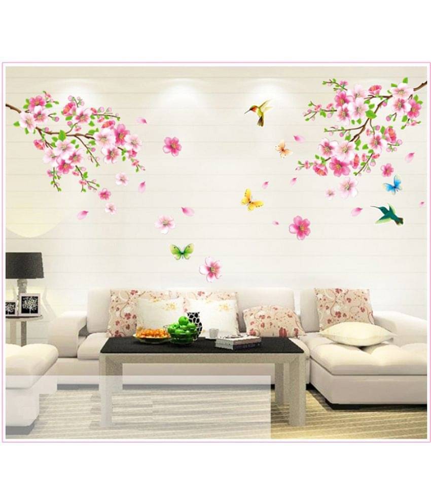     			Jaamso Royals Wall Sticker - Nature Design PVC Vinyl Multicolour Wall Sticker - Pack of 1
