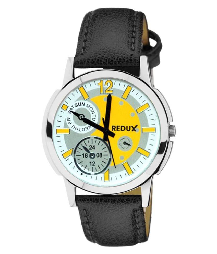     			Redux Analogue Yellow Colour Dial Man Watch -RWS0034S