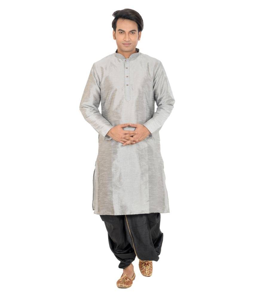 Deyann Multi Silk Blend Dhoti Kurta Set Deyann Multi Silk Blend Dhoti Kurta Set