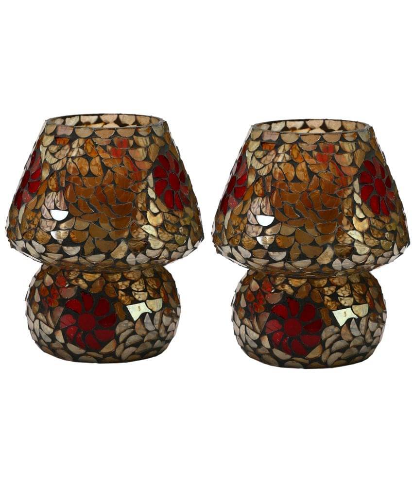     			Somil Exclusive 18 Glass Table Lamp - Pack of 2