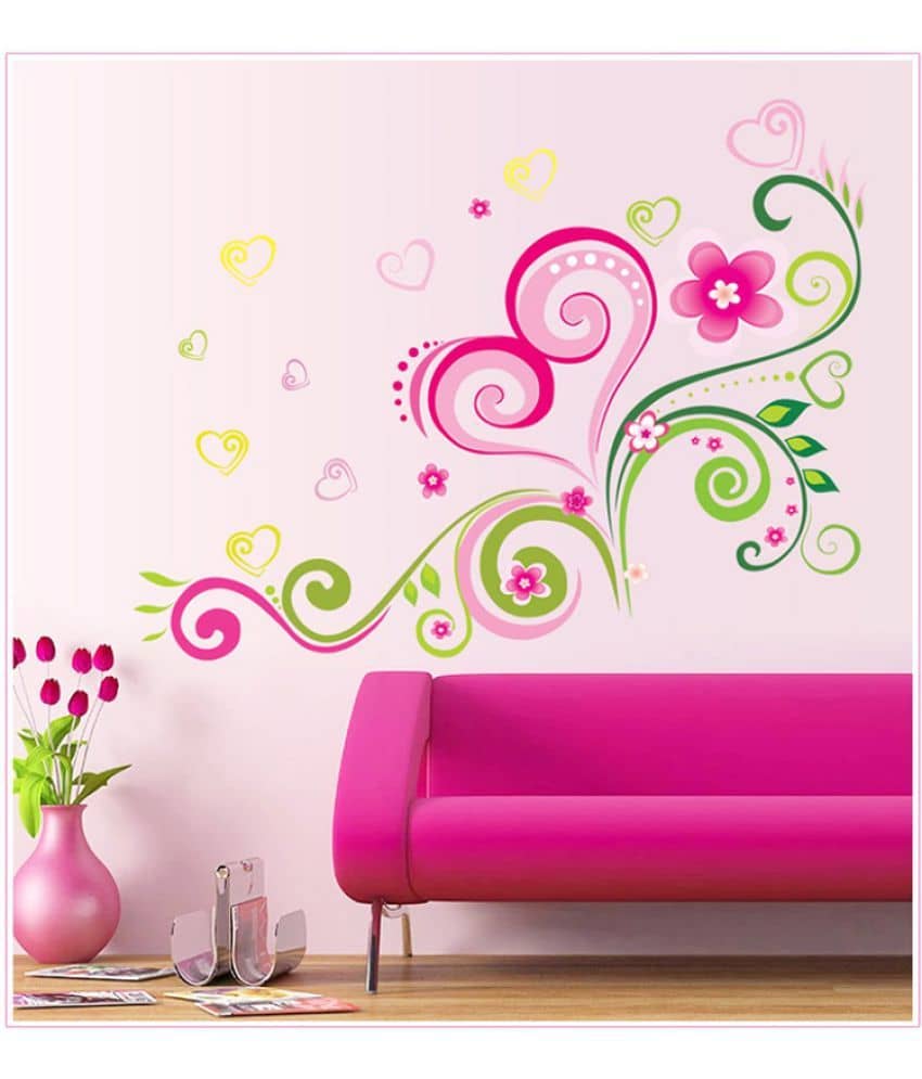 Jaamso Royals Nature PVC Multicolour Wall Sticker - Pack of 1