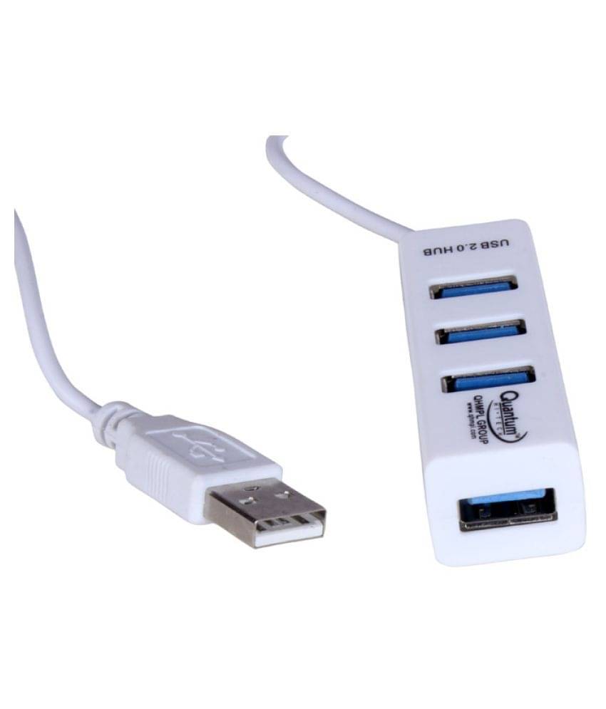     			Quantum 4 port USB Hub Plug & Play, 480 Mbps High Speed