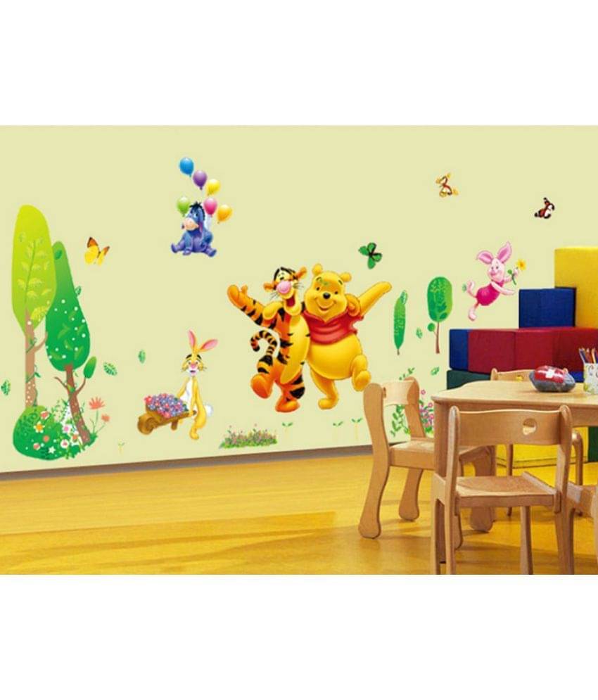 Jaamso Royals Wall Sticker - Nature Design PVC Vinyl Multicolour Wall Sticker - Pack of 1 Jaamso Royals Wall Sticker - Nature Design PVC Vinyl Multicolour Wall Sticker - Pack of 1