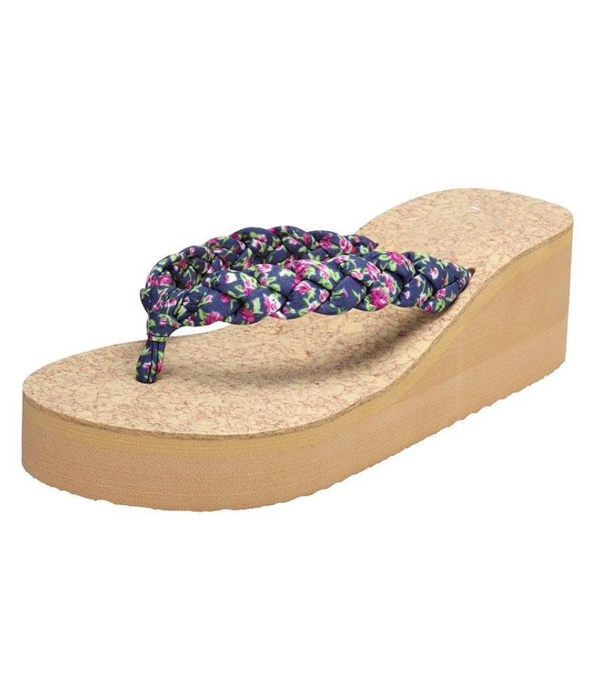     			Shoe Lab Blue Slippers