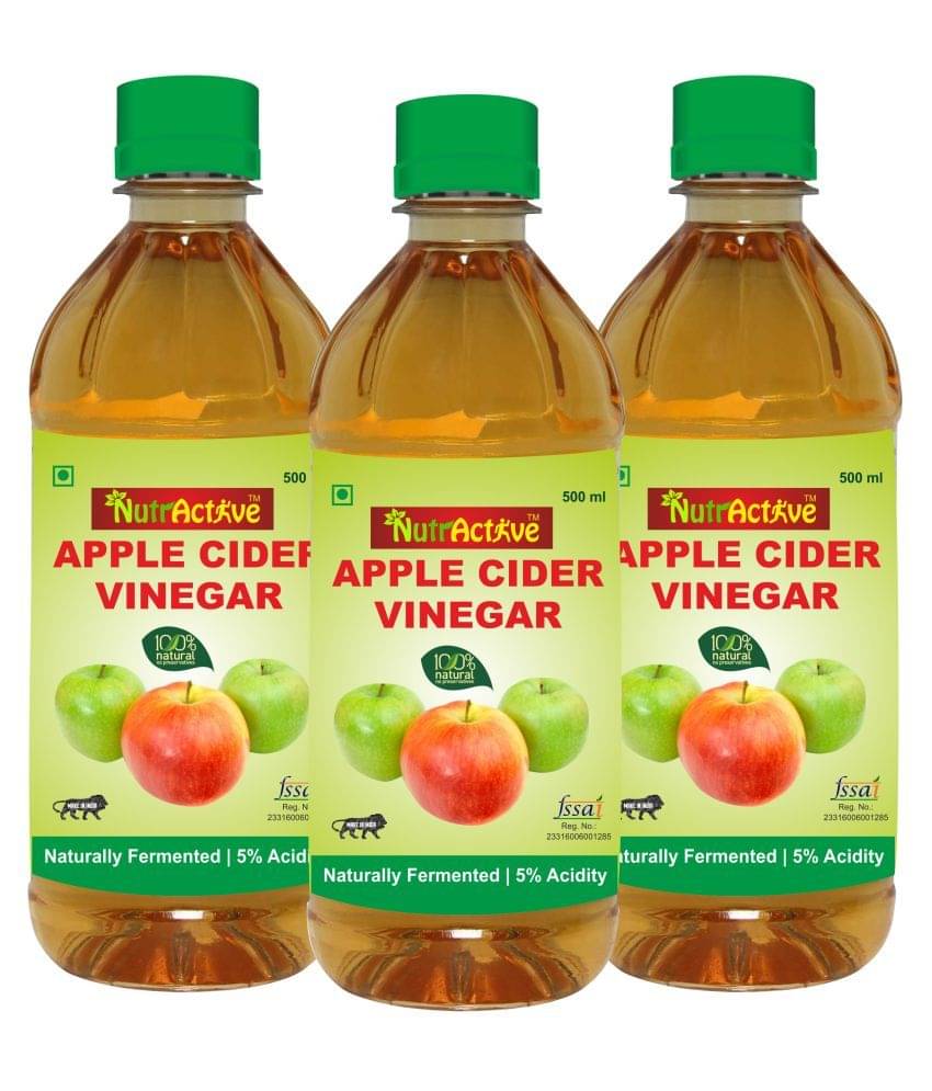     			NutrActive Filtered Apple Cider Vinegar 1500 ml Unflavoured Pack of 3