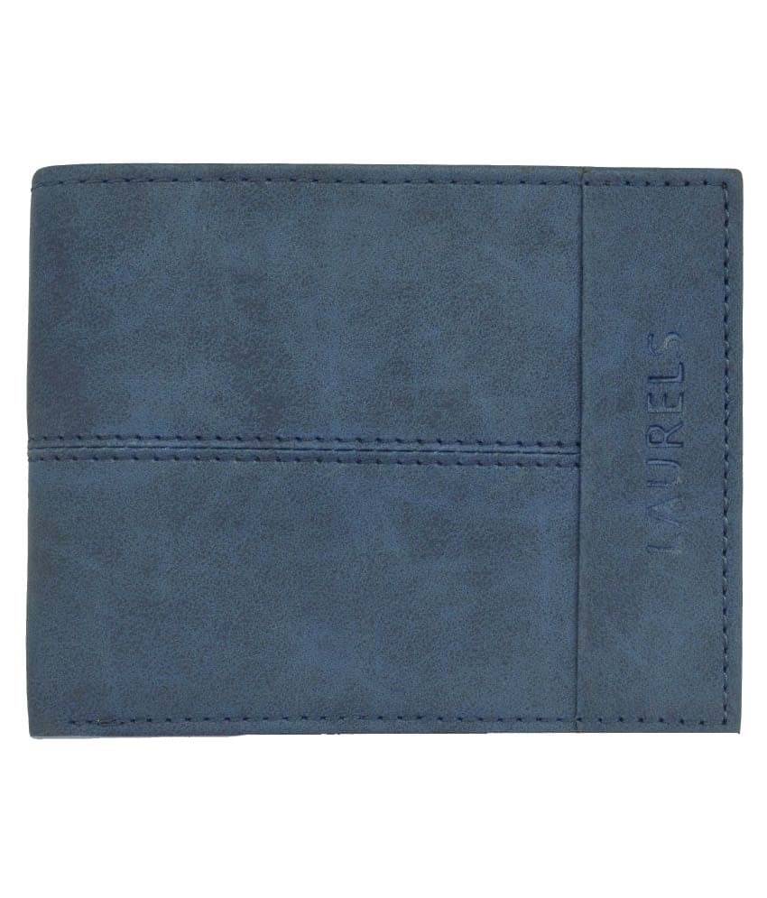     			Laurels Leather Blue Casual Regular Wallet
