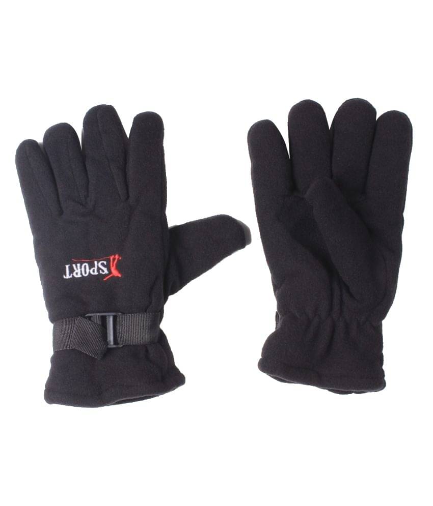     			Tahiro Black Woolen Formal Gloves For Women - Pack Of 1