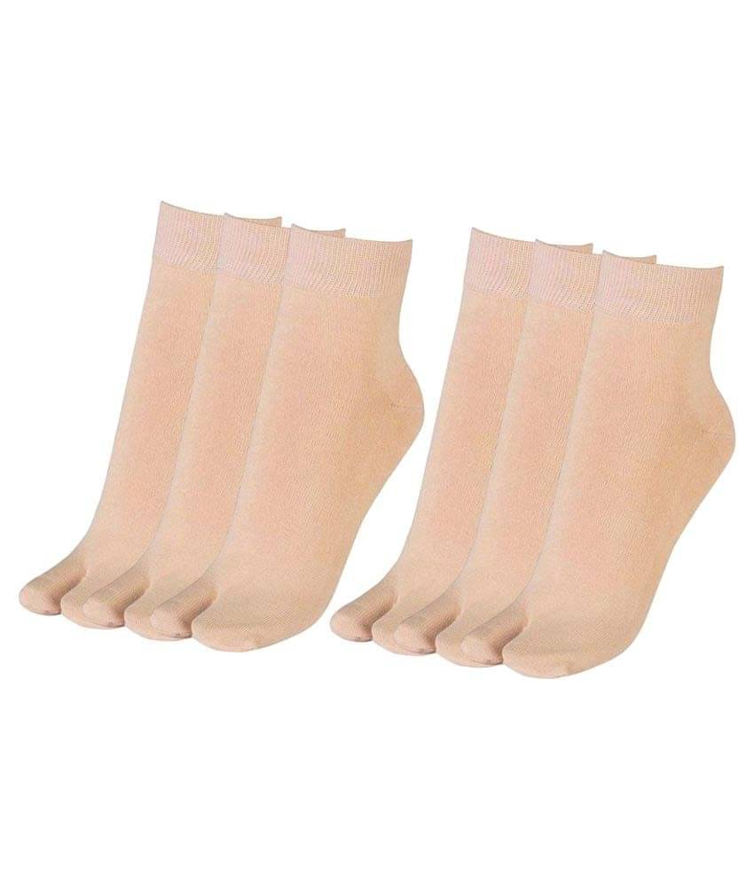     			Tahiro Beige Casual Thumb Socks