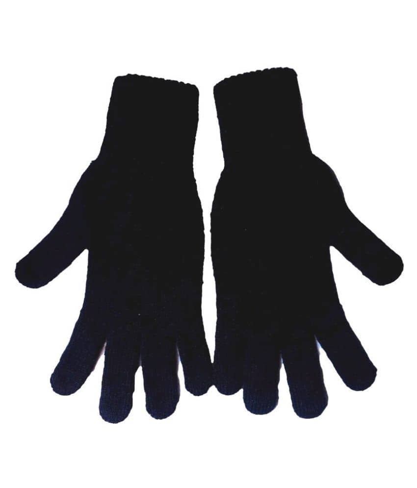 Tahiro Black Woolen Gloves - Pack Of 1 - Dupattas & Shawls | Buy online on ZillyBuy