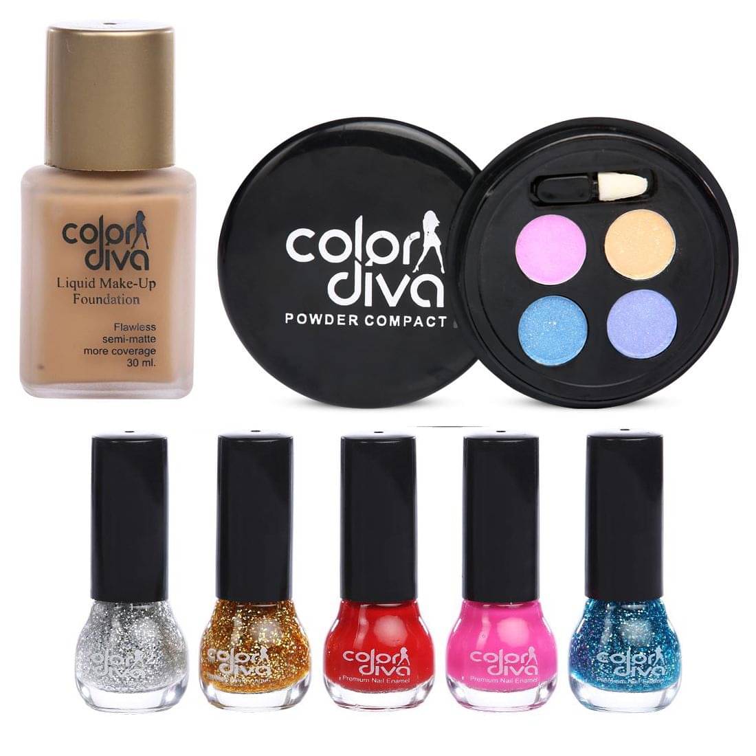 Color Diva Beautify You Makeup Combo Set, C-522 Makeup Kit Pack of 7 Color Diva Beautify You Makeup Combo Set, C-522 Makeup Kit Pack of 7
