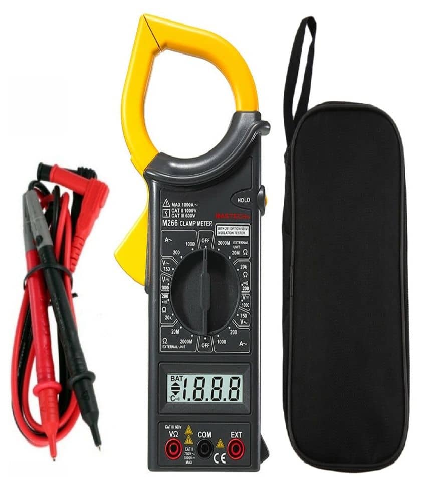 RE Mastech Digital Handheld AC Clamp Multimeter Clip On Meter