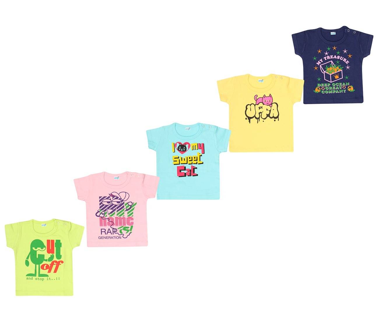     			Dongli Pack of 1 Boys Cotton T-Shirt ( Multi Color )