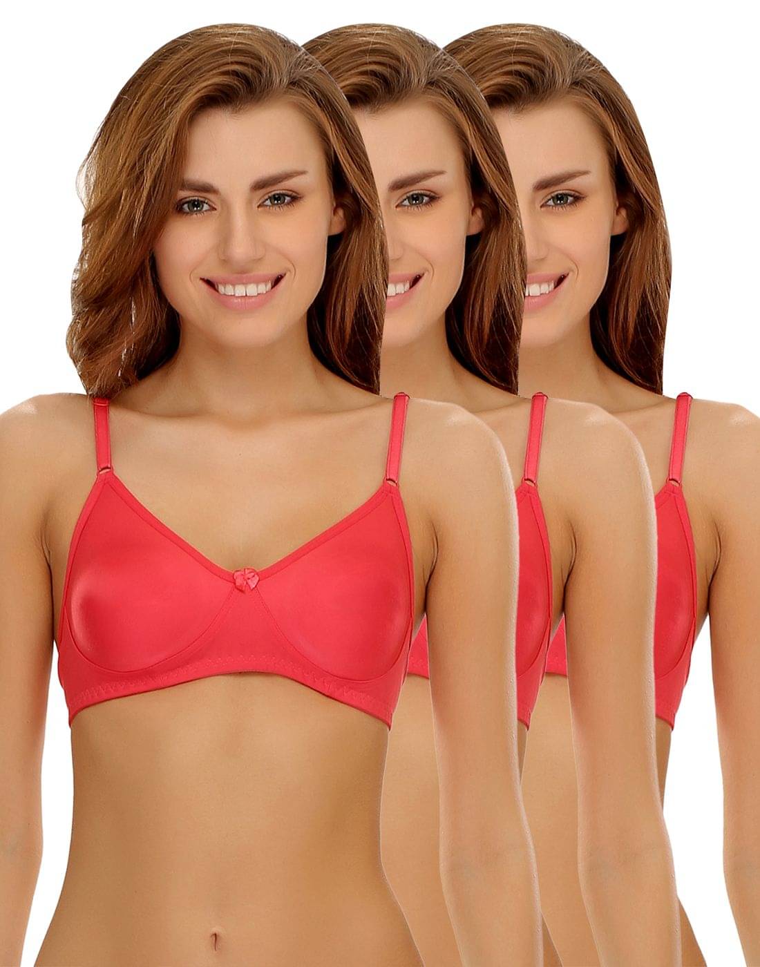 Clovia Cotton T-Shirt Bra - Multi Color     			Clovia Cotton T-Shirt Bra - Multi Color