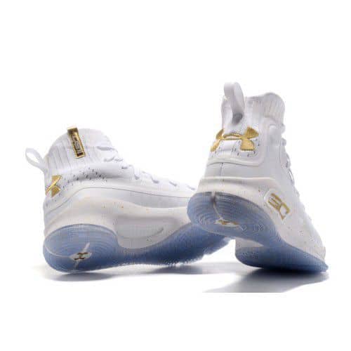 Buy Under Armour STEPHEN CURRY 4 GOLD White Basketball Shoes