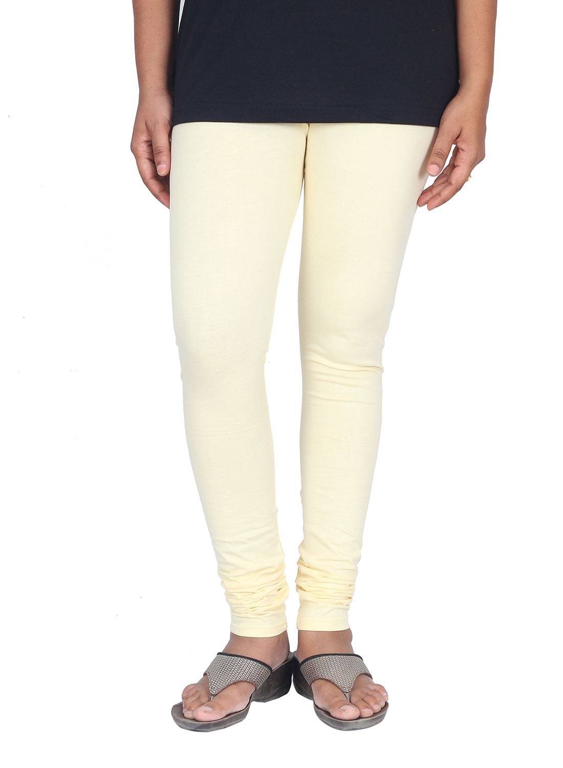     			Varsha Pack of 1 Girls 100% Cotton Leggings ( Cream )