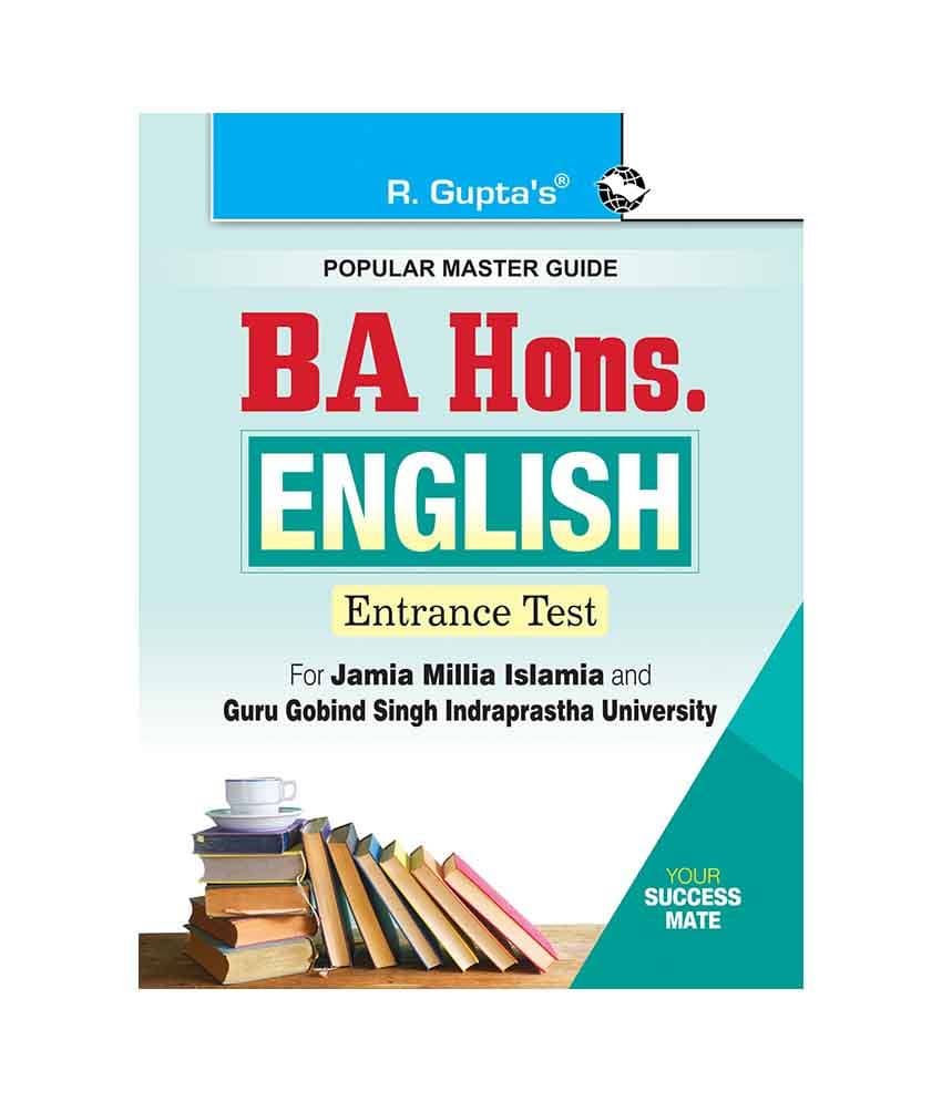 BA Hons. English Entrance Exam Guide for JMI & GGSIPU - Stationery | Buy online on ZillyBuy