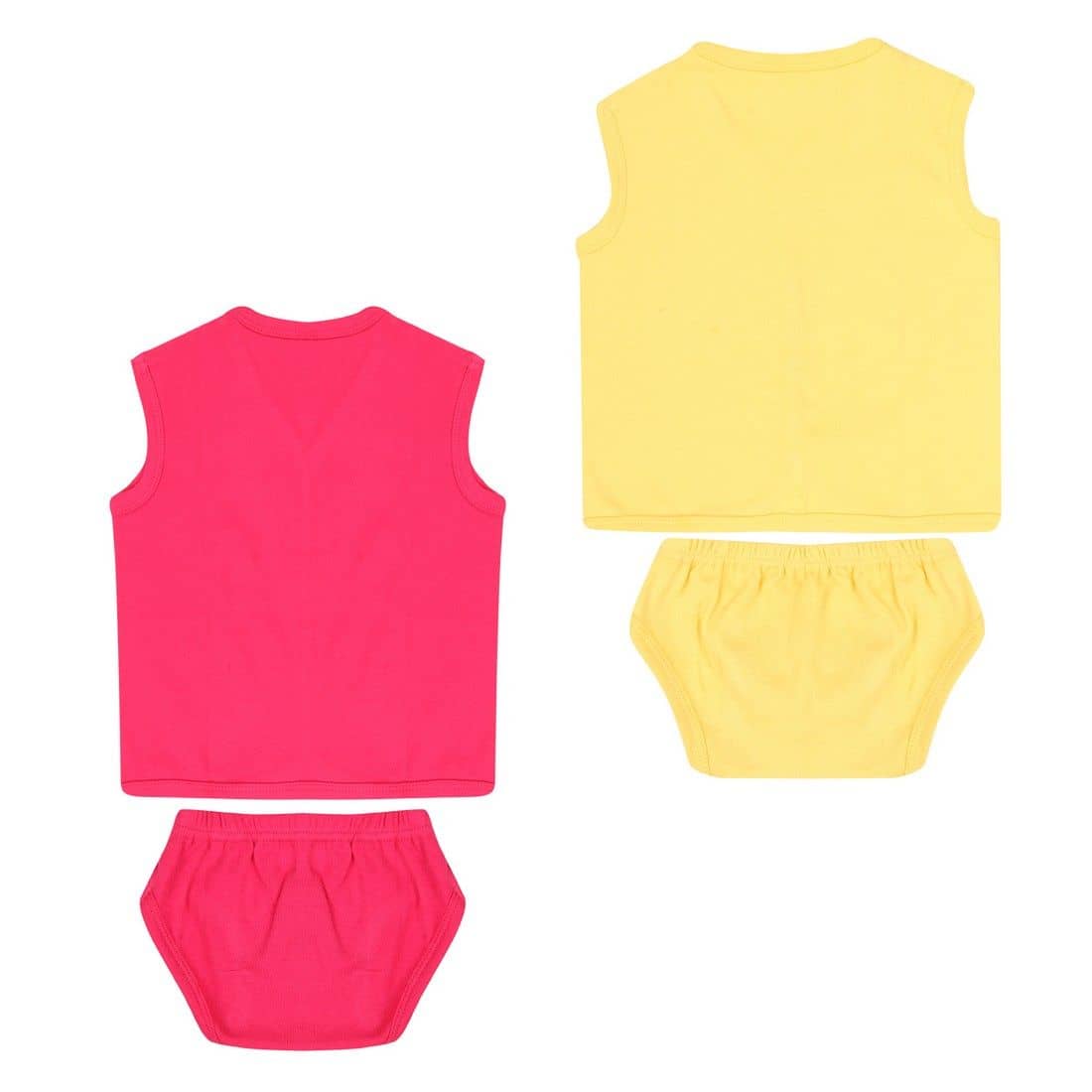 Dongli Pack of 2 Unisex for Baby 100% Cotton ( Multi )