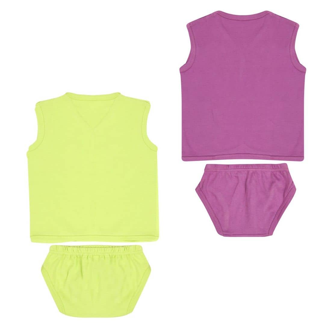 Dongli Pack of 2 Unisex for Baby 100% Cotton ( Multi )