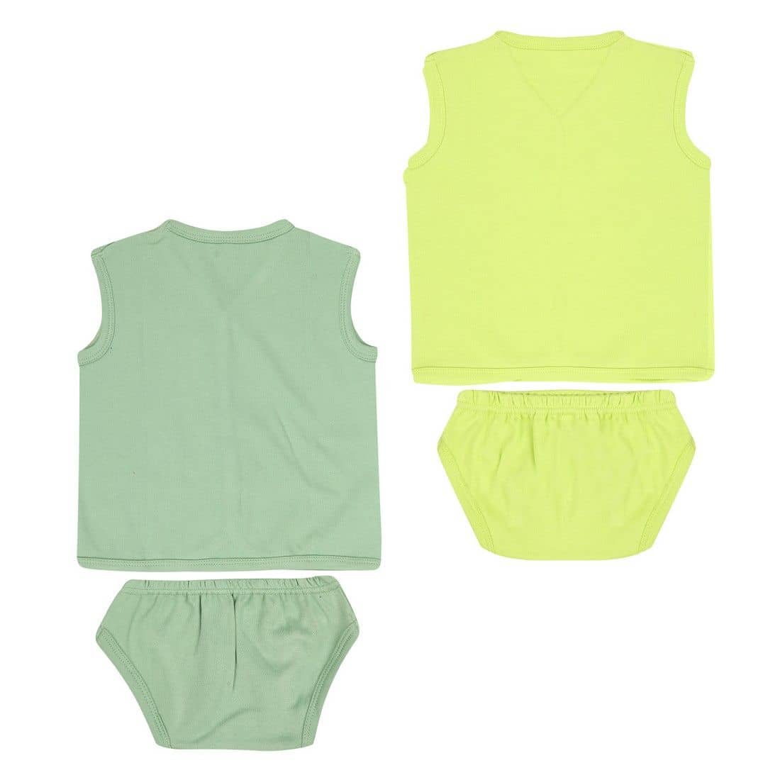 Dongli Pack of 2 Unisex for Baby 100% Cotton ( Multi )