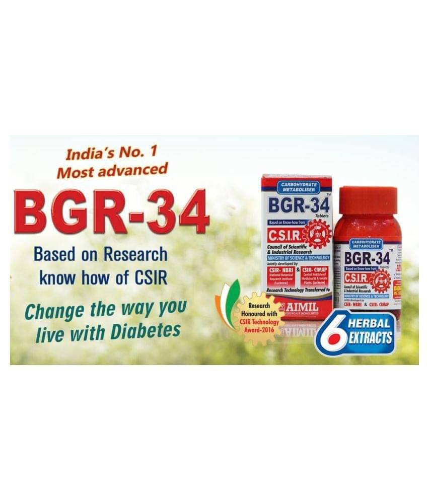     			Ayurveda Cure Aimil'S Bgr-34; 2 X 100 No.S