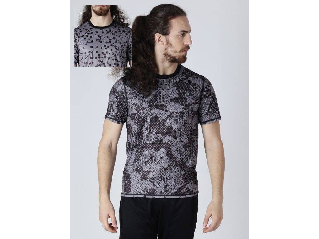     			Alcis Mens Printed Reversible T-Shirt