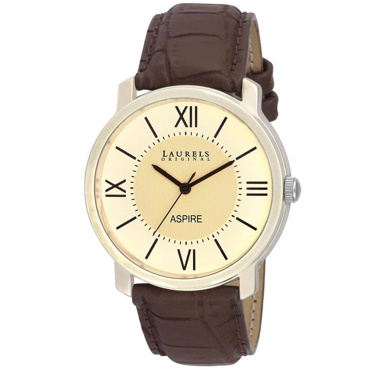 Laurels White Color Analog Men's Watch With Strap:  LWM-ASP-010901     			Laurels White Color Analog Men's Watch With Strap:  LWM-ASP-010901