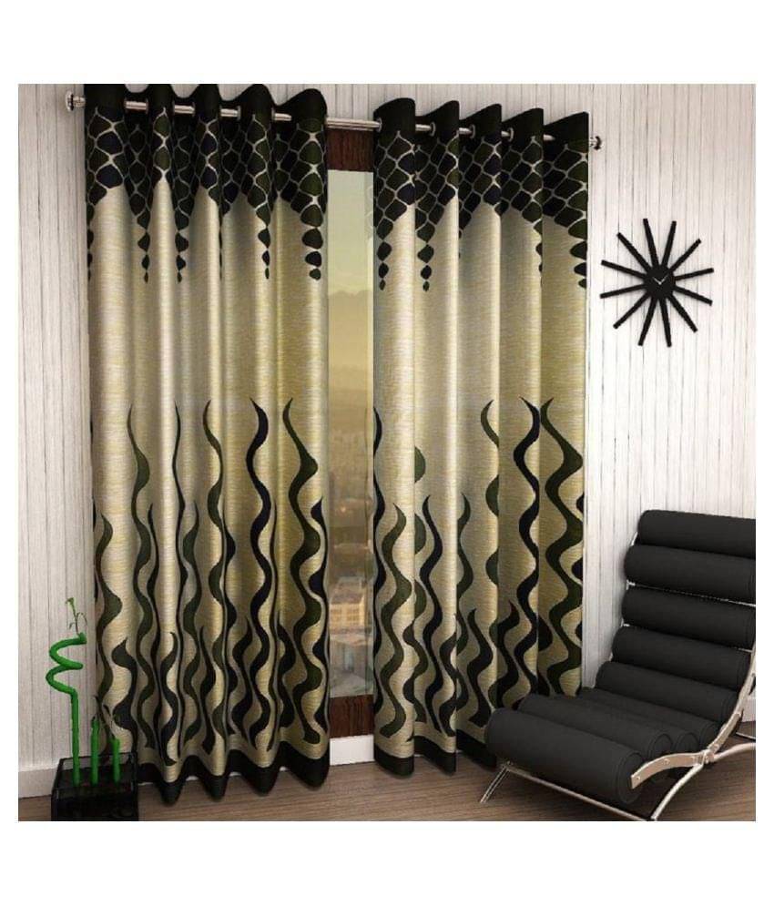 Phyto Home Printed Semi-Transparent Eyelet Window Curtain 5 ft Pack of 2 -Multi Color Phyto Home Printed Semi-Transparent Eyelet Window Curtain 5 ft Pack of 2 -Multi Color
