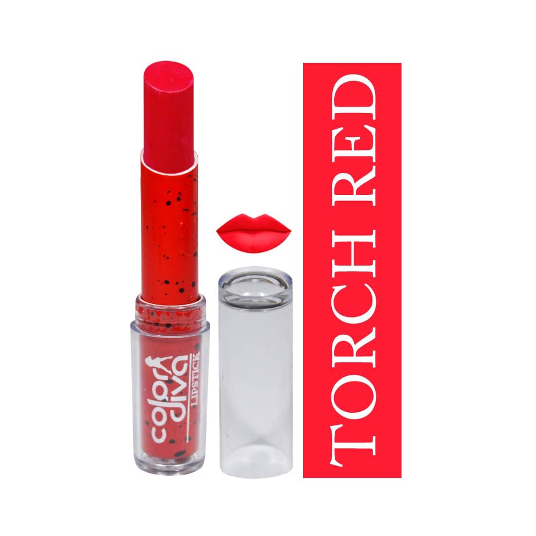 Color Diva Love Collection Lipstick Torch Red 4.5 gm