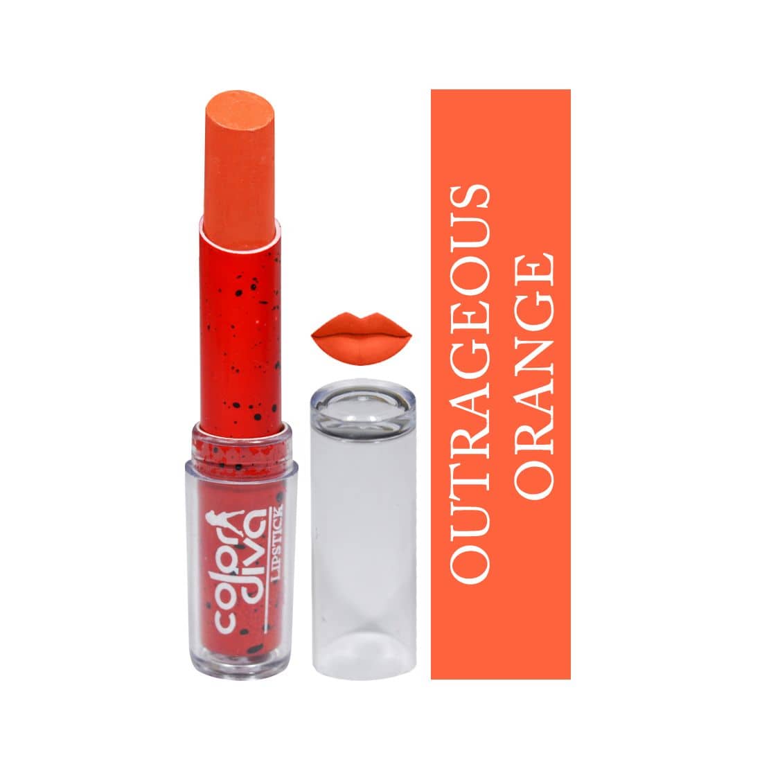 Color Diva Love Collection Lipstick Outrageous Orange 4.5 gm