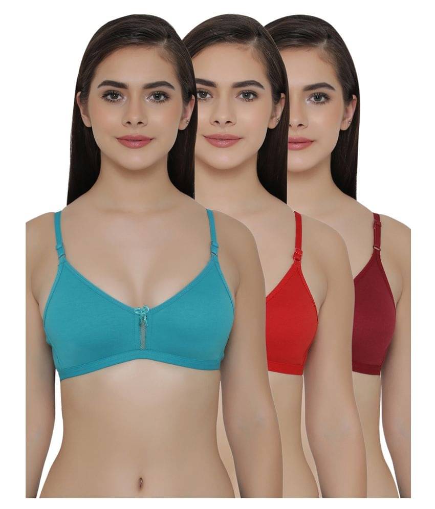 Clovia Cotton T-Shirt Bra - Multi Color Clovia Cotton T-Shirt Bra - Multi Color