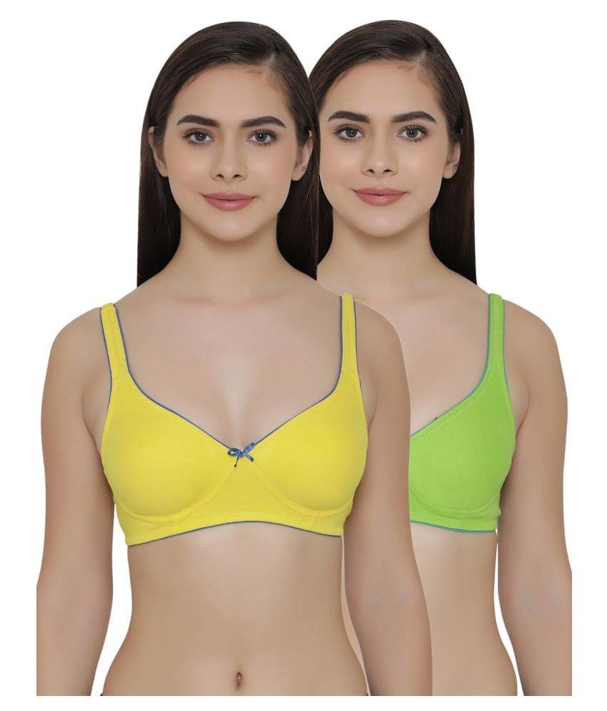 Clovia Cotton T-Shirt Bra - Multi Color Clovia Cotton T-Shirt Bra - Multi Color