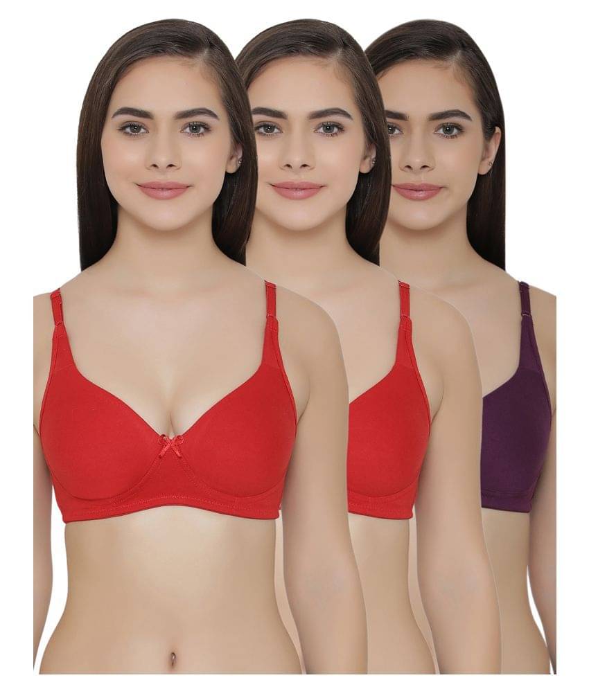     			Clovia Poly Cotton T-Shirt Bra - Multi Color