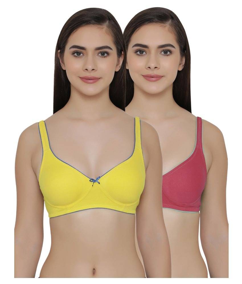     			Clovia Poly Cotton T-Shirt Bra - Multi Color