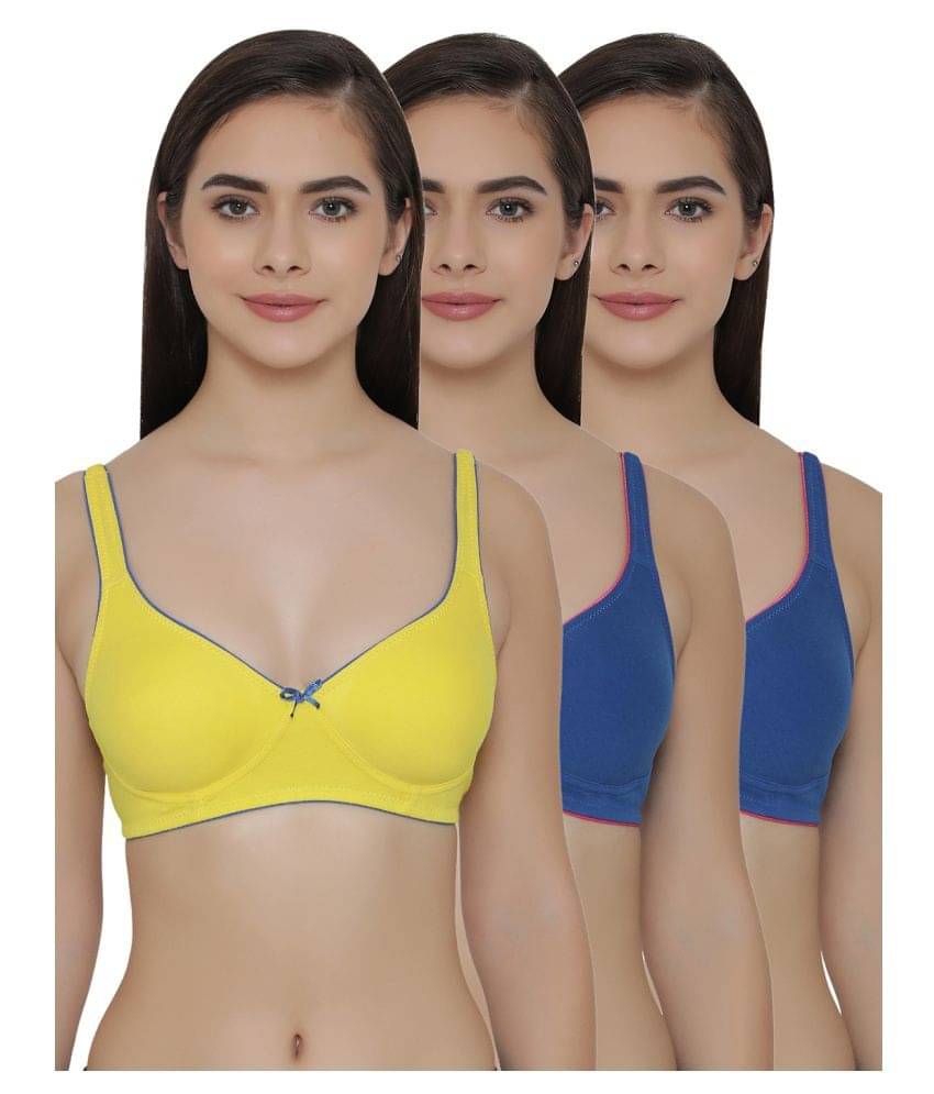 Clovia Poly Cotton T-Shirt Bra - Multi Color Clovia Poly Cotton T-Shirt Bra - Multi Color