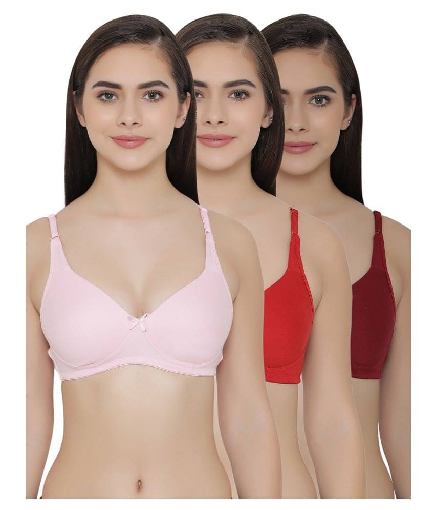     			Clovia Poly Cotton T-Shirt Bra - Multi Color