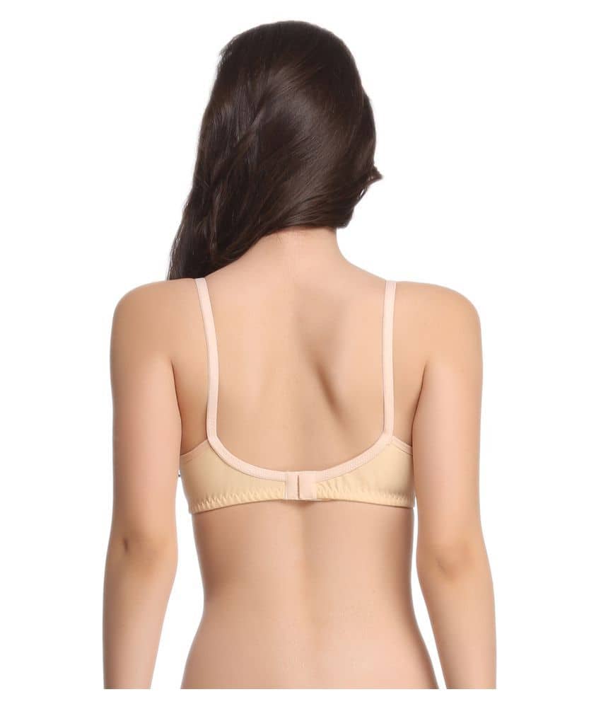 Clovia Cotton T-Shirt Bra - Beige