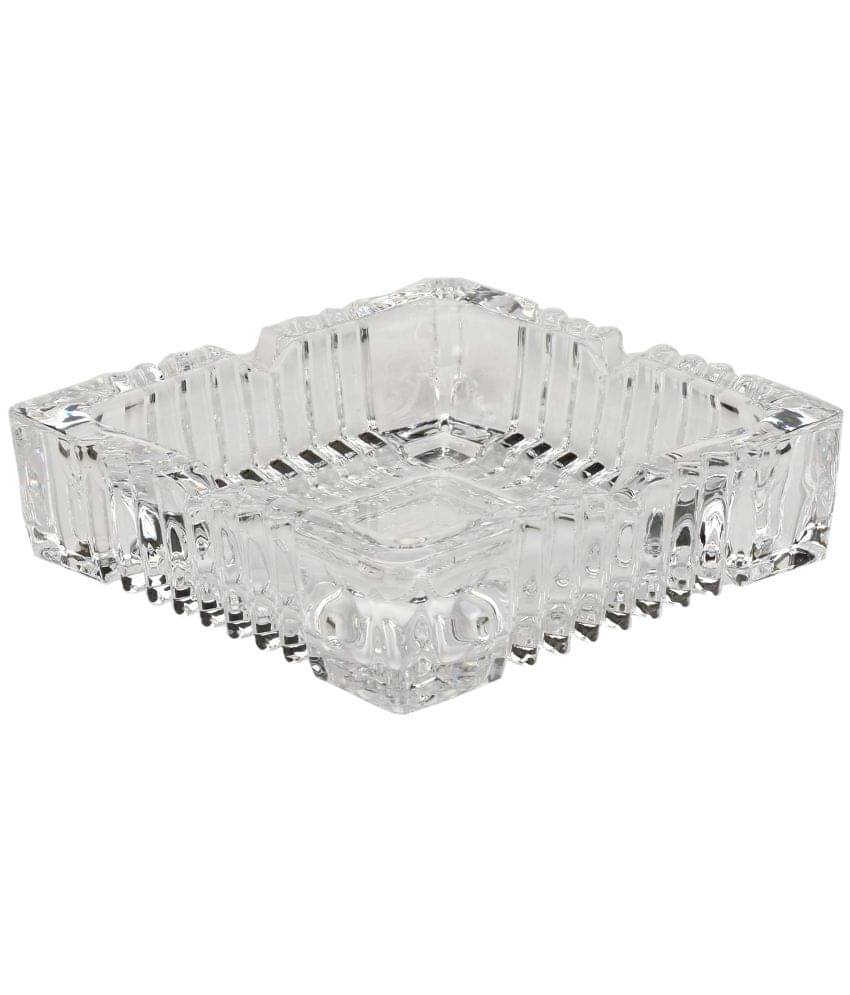    			Afast Glass Ash Tray, Transparent, Pack Of 1, 100 ml