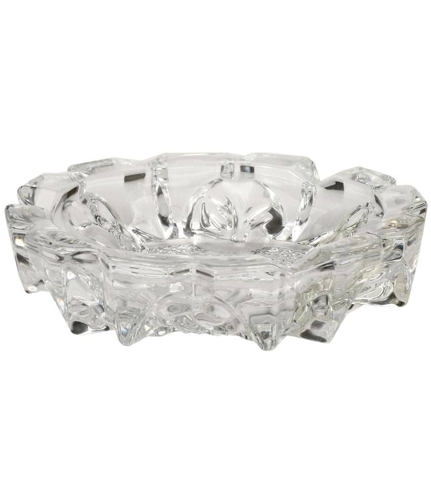     			Afast Glass Ash Tray, Transparent, Pack Of 1, 60 ml