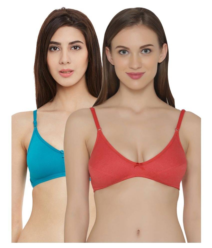     			Clovia Poly Cotton Plunge Bra - Multi Color
