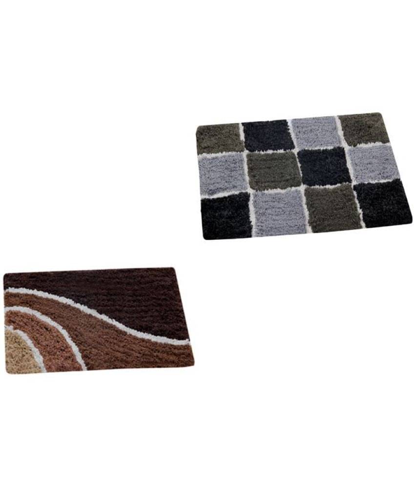     			Aazeem Multi Set of 2 Anti-skid Door Mat